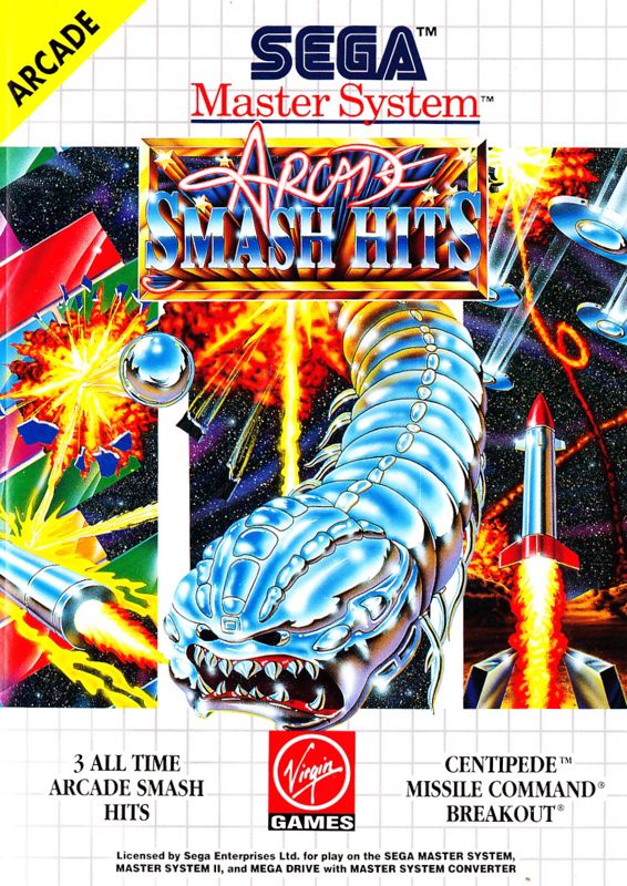Arcade Smash Hits box art for Sega Master System